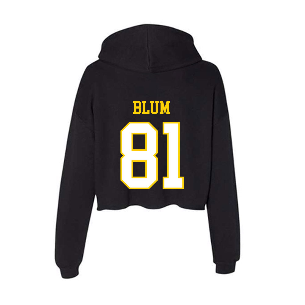 Delaware - NCAA Football : Jake Blum - Women's Crop Fleece Hoodie-1