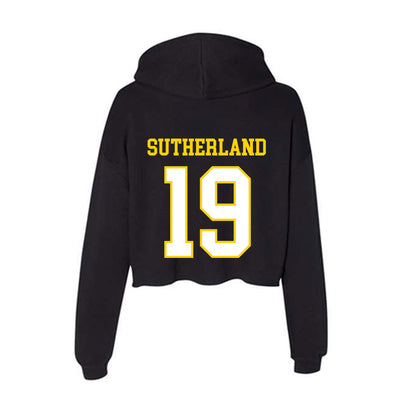Delaware - NCAA Football : Sean Sutherland - Women's Crop Fleece Hoodie-1