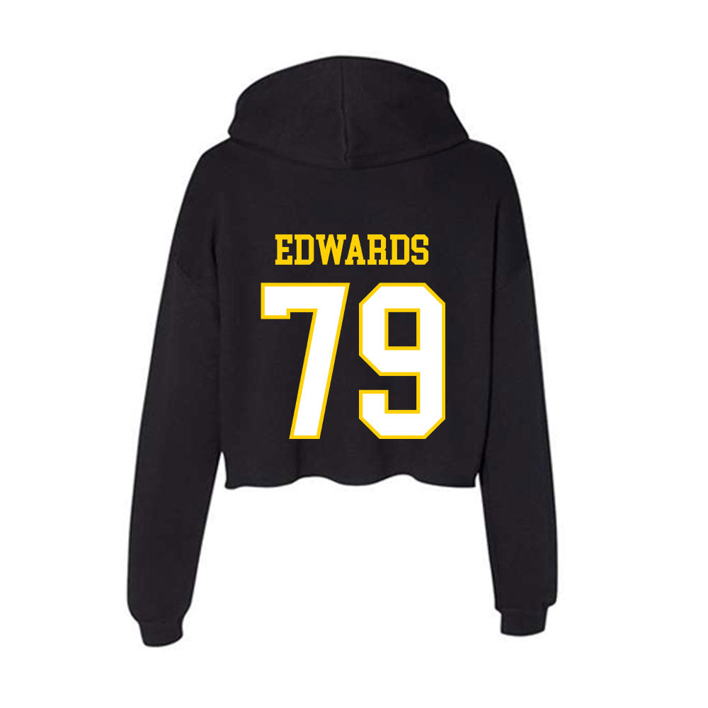 Delaware - NCAA Football : Jaiden Edwards - Women's Crop Fleece Hoodie-1