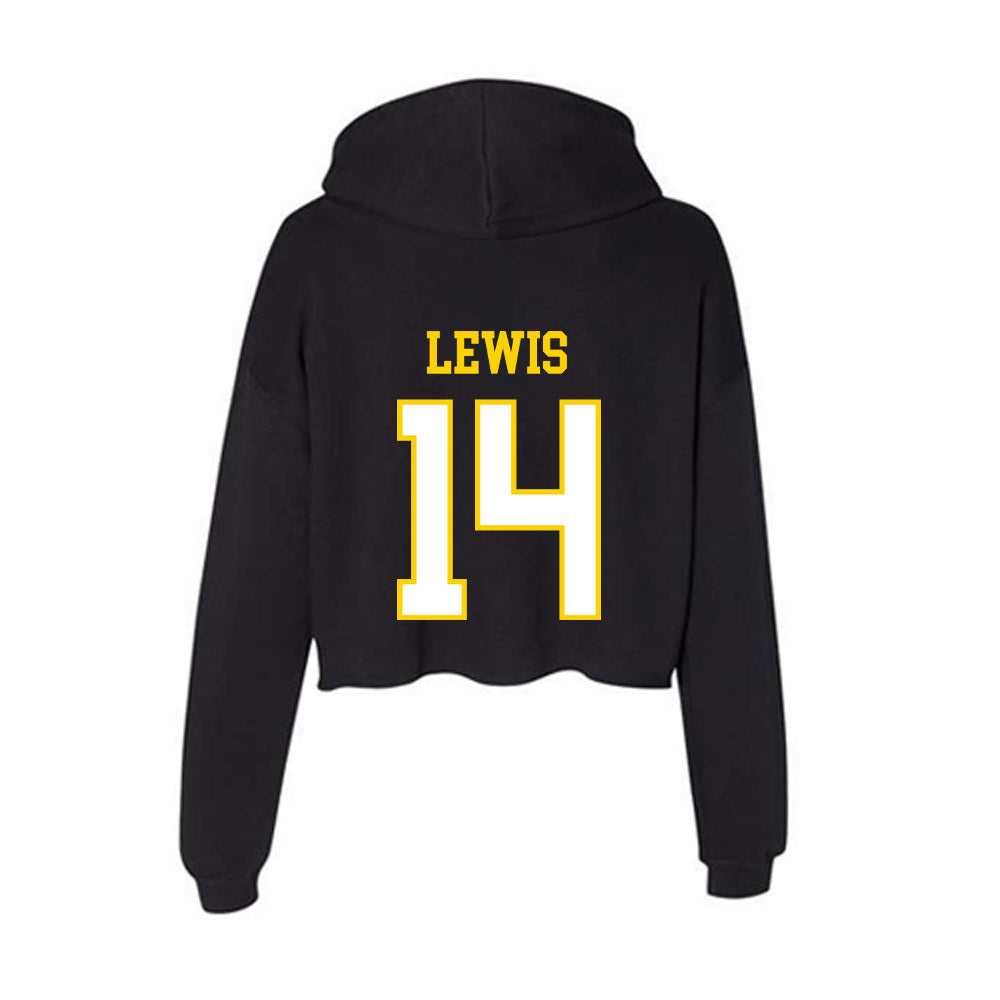 Delaware - NCAA Football : Donovan Lewis - Women's Crop Fleece Hoodie-1