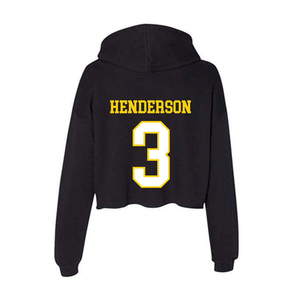 Delaware - NCAA Softball : Jordyn Henderson - Women's Crop Fleece Hooded Sweatshirt-1