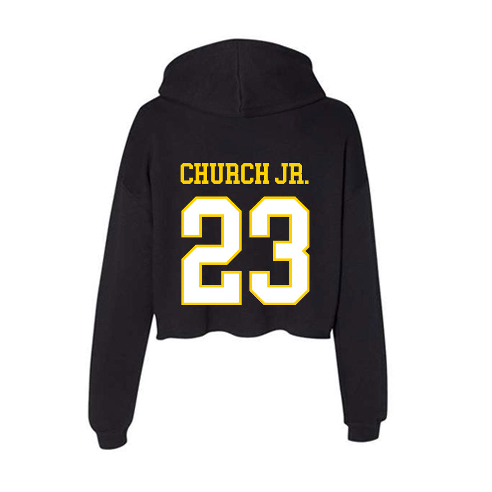 Delaware - NCAA Football : Shawn Church Jr. - Women's Crop Fleece Hoodie-1