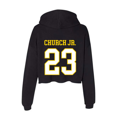 Delaware - NCAA Football : Shawn Church Jr. - Women's Crop Fleece Hoodie-1