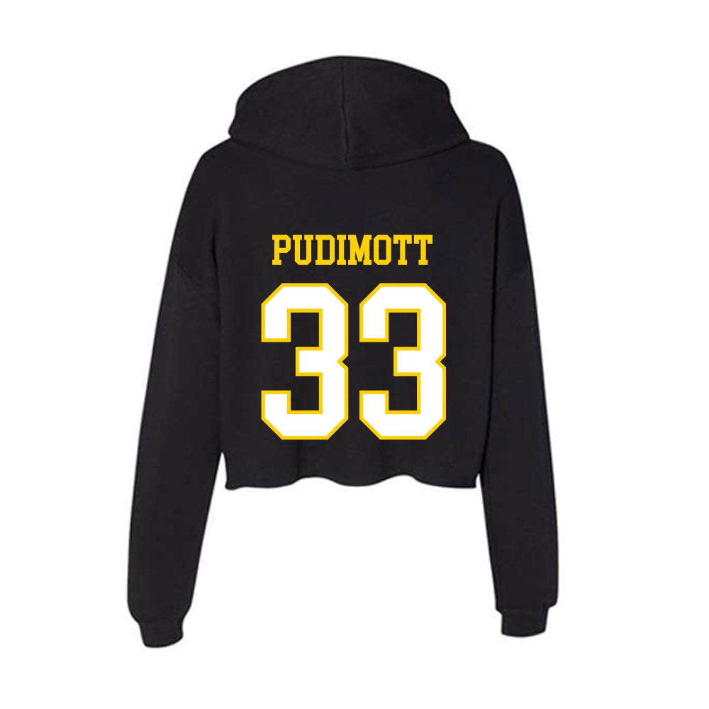 Delaware - NCAA Softball : Gabriella Pudimott - Women's Crop Fleece Hoodie-1