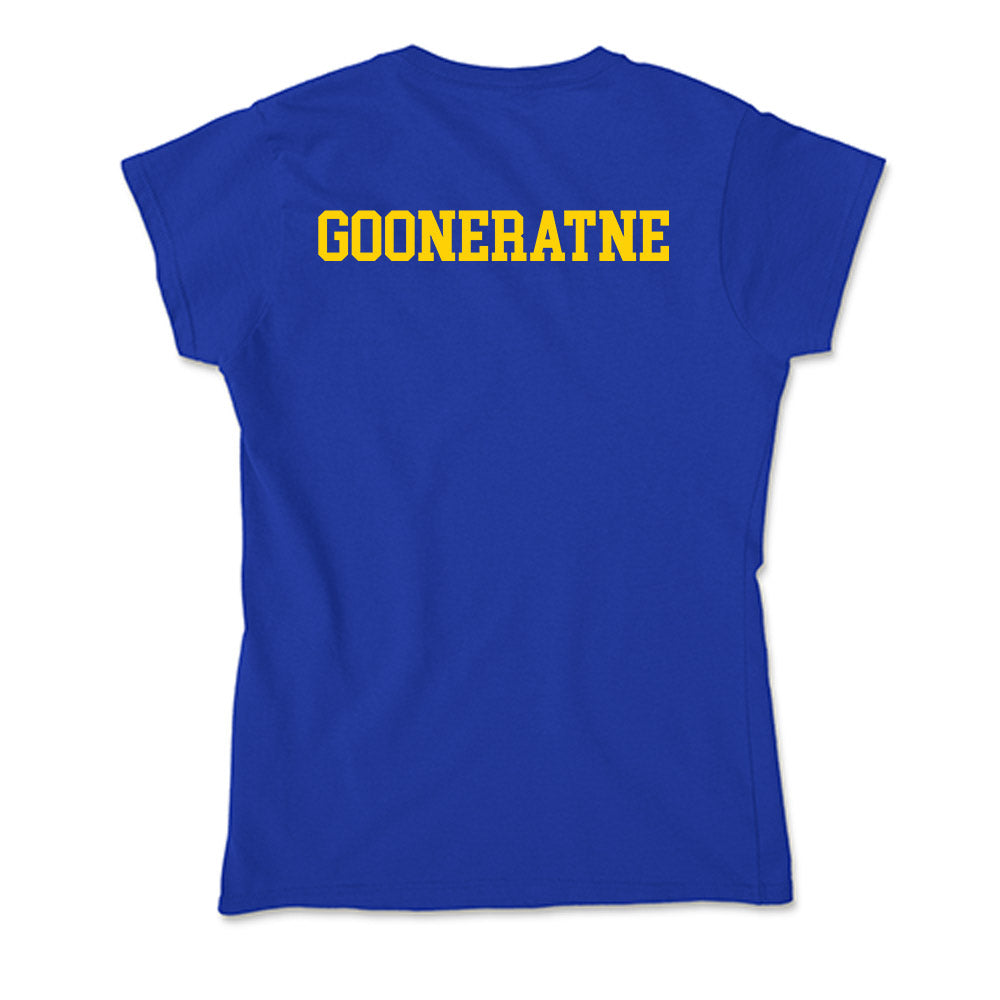 Delaware - NCAA Women's Golf : Rhianna Gooneratne - Soft Style Women’s T-Shirt-1
