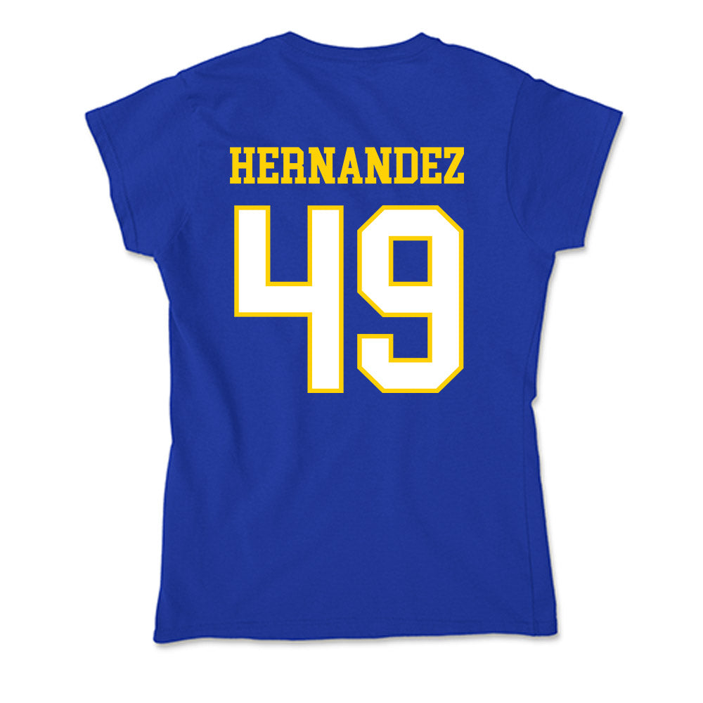 Delaware - NCAA Football : Yamdry Hernandez - Soft Style Women’s T-Shirt-1