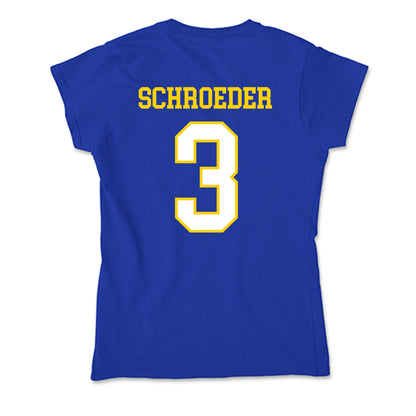 Delaware - NCAA Men's Soccer : Jan Schroeder - Soft Style Women’s T-Shirt-1