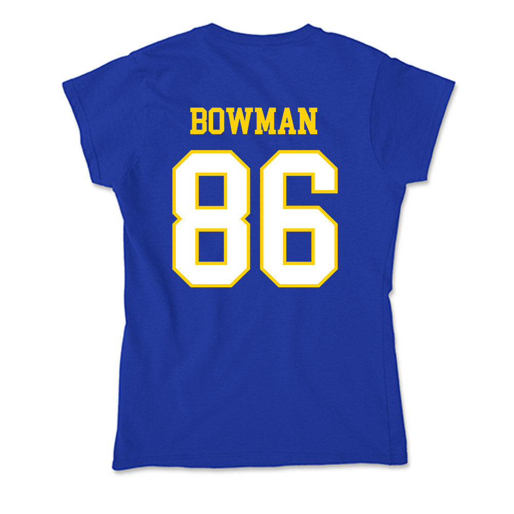 Delaware - NCAA Football : Jaxson Bowman - Soft Style Women’s T-Shirt-1