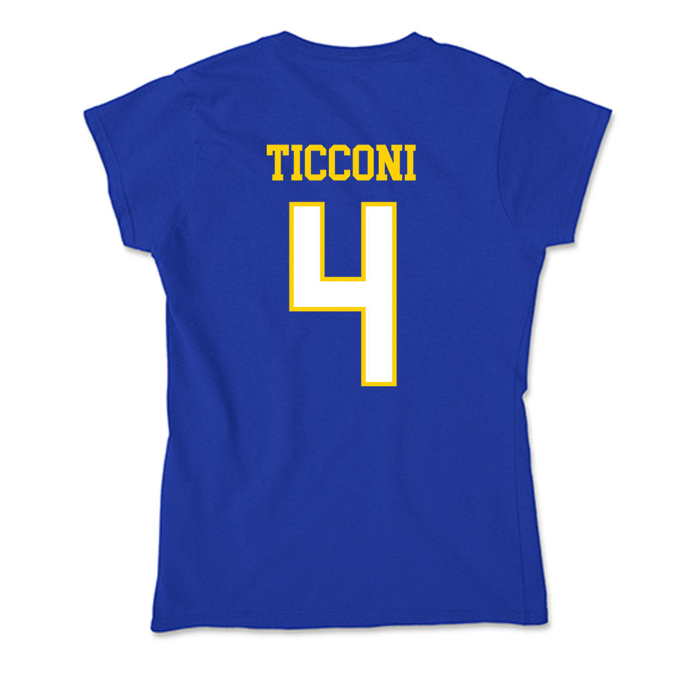 Delaware - NCAA Women's Soccer : Ava Ticconi - Soft Style Women’s T-Shirt-1