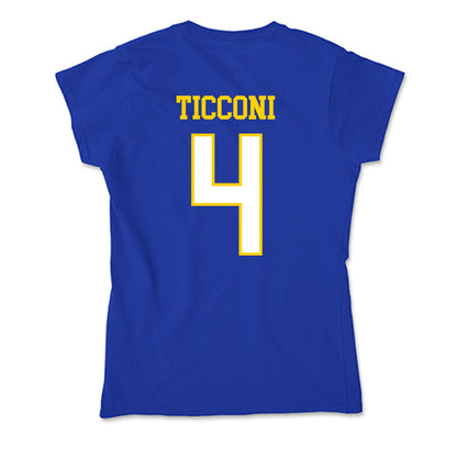 Delaware - NCAA Women's Soccer : Ava Ticconi - Soft Style Women’s T-Shirt-1