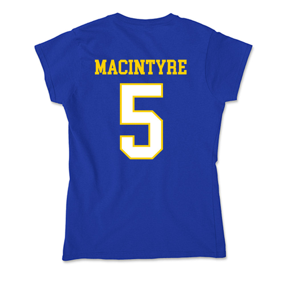 Delaware - NCAA Ice Hockey : Emma MacIntyre - Soft Style Women’s T-Shirt-1