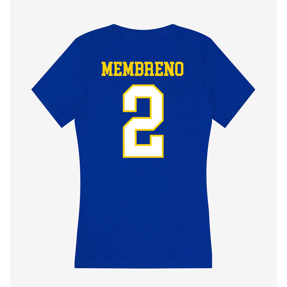 Delaware - NCAA Women's Volleyball : Kristyn Membreno - Women's V-Neck T-Shirt-1