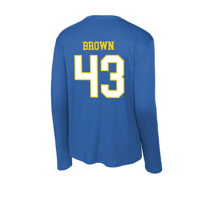 Delaware - NCAA Football : Luke Brown - Activewear Long Sleeve T-Shirt-1