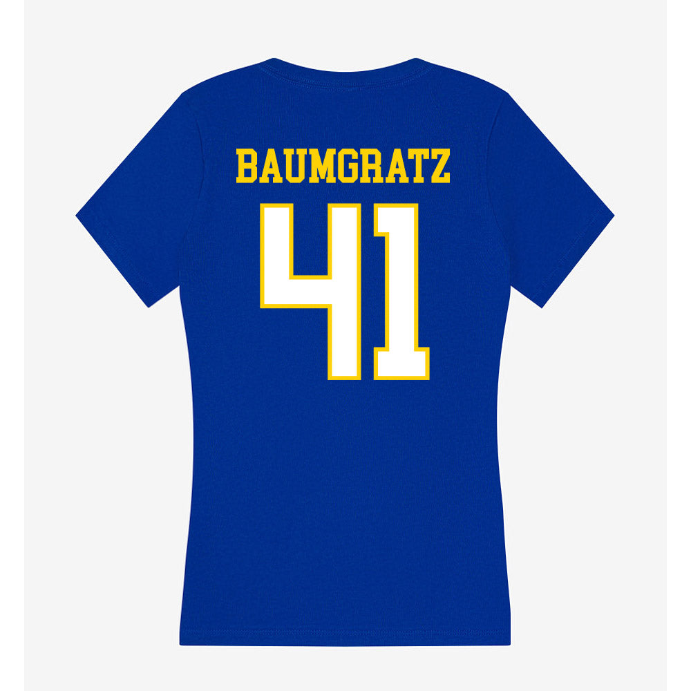 Delaware - NCAA Women's Lacrosse : Molly Baumgratz - Women's V-Neck T-Shirt-1