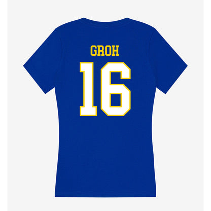 Delaware - NCAA Women's Soccer : Maggie Groh - Women's V-Neck T-Shirt-1