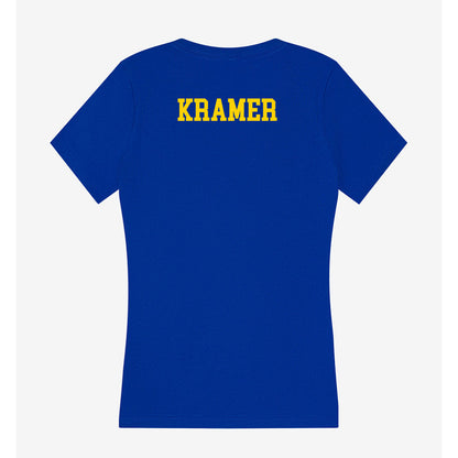 Delaware - NCAA Men's Swimming & Diving : Mason Kramer - Women's V-Neck T-Shirt-1