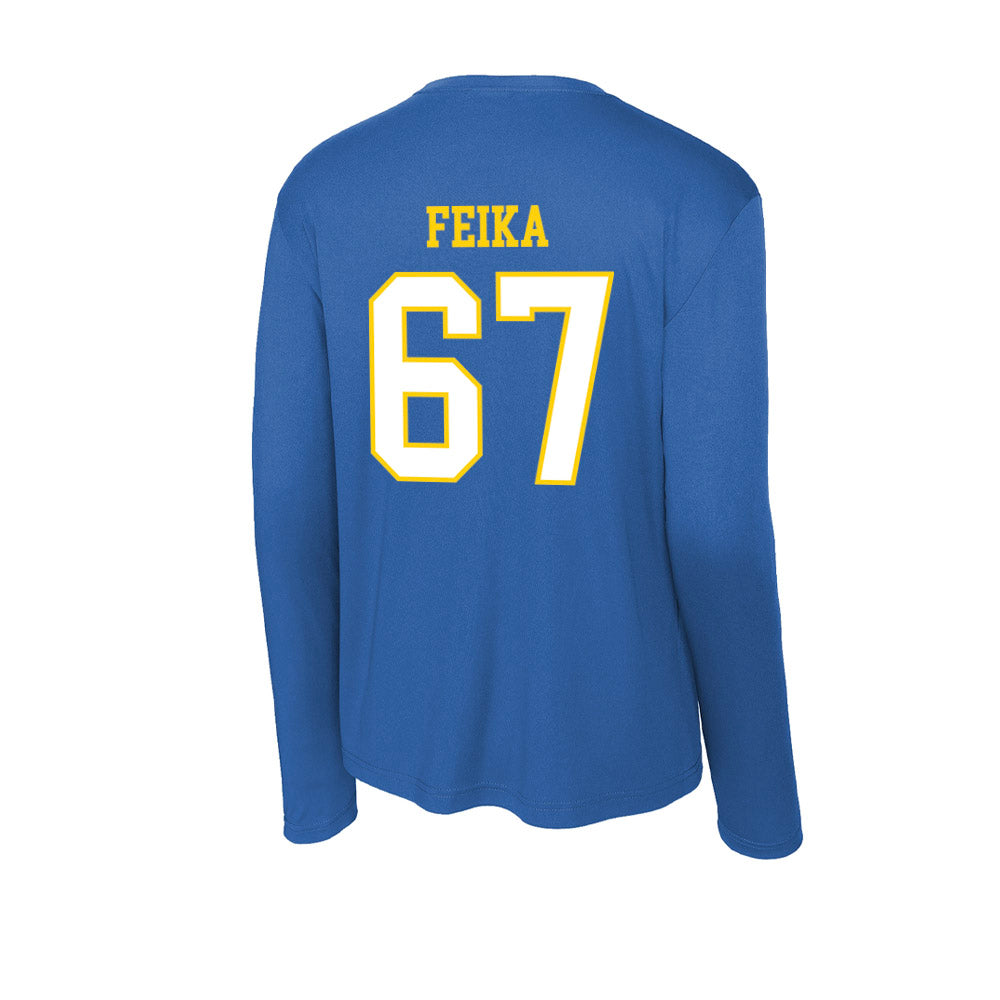 Delaware - NCAA Football : Mustafa Feika - Activewear Long Sleeve T-Shirt-1