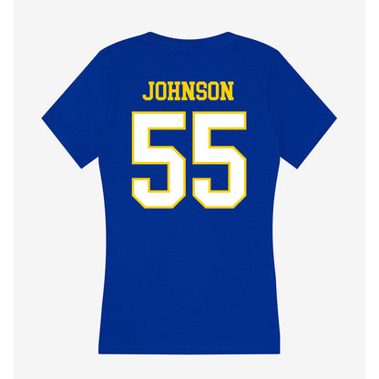 Delaware - NCAA Women's Basketball : Gianna Johnson - Women's V-Neck T-Shirt-1