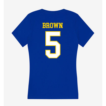Delaware - NCAA Women's Volleyball : Avery Brown - Women's V-Neck T-Shirt-1