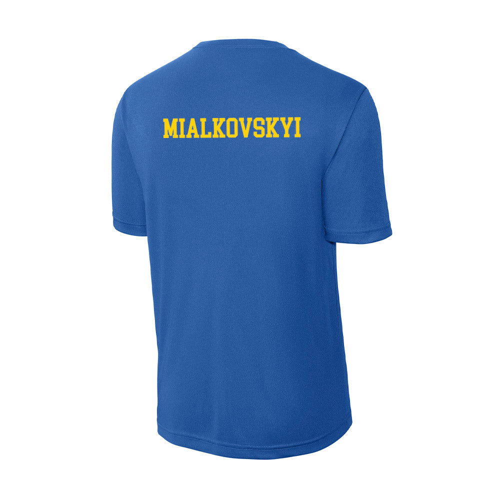Delaware - NCAA Men's Swimming & Diving : Denys Mialkovskyi - Activewear T-Shirt-1