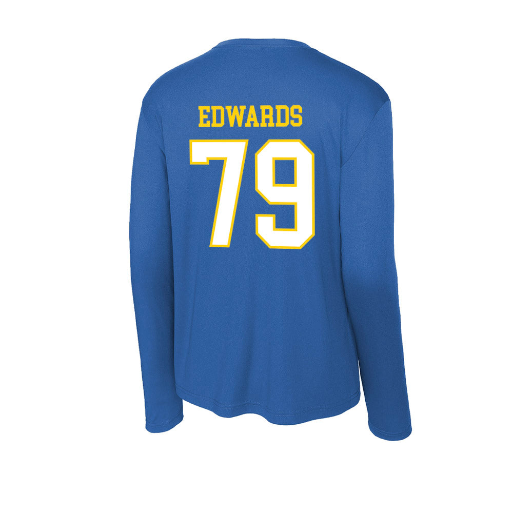 Delaware - NCAA Football : Jaiden Edwards - Activewear Long Sleeve T-Shirt-1