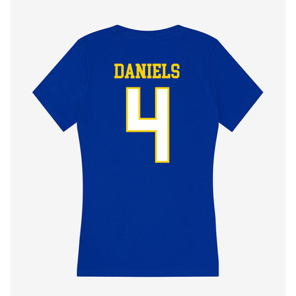 Delaware - NCAA Football : Demarco Daniels - Women's V-Neck T-Shirt-1