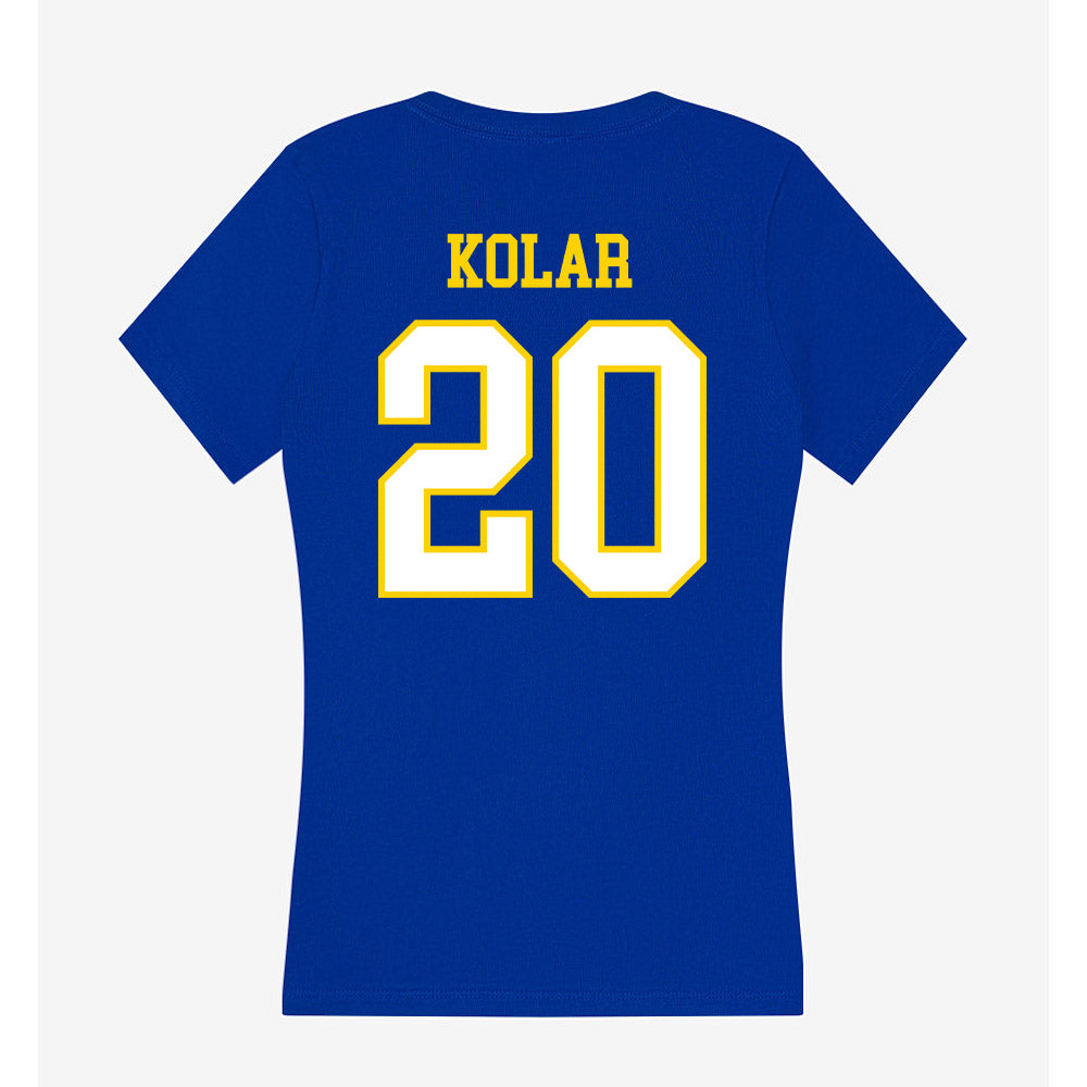 Delaware - NCAA Men's Lacrosse : Jason Kolar - Women's V-Neck T-Shirt-1
