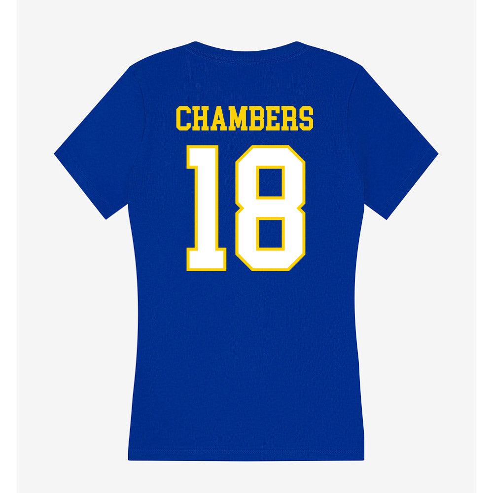 Delaware - NCAA Softball : Morgan Chambers - Women's V-Neck T-Shirt-1