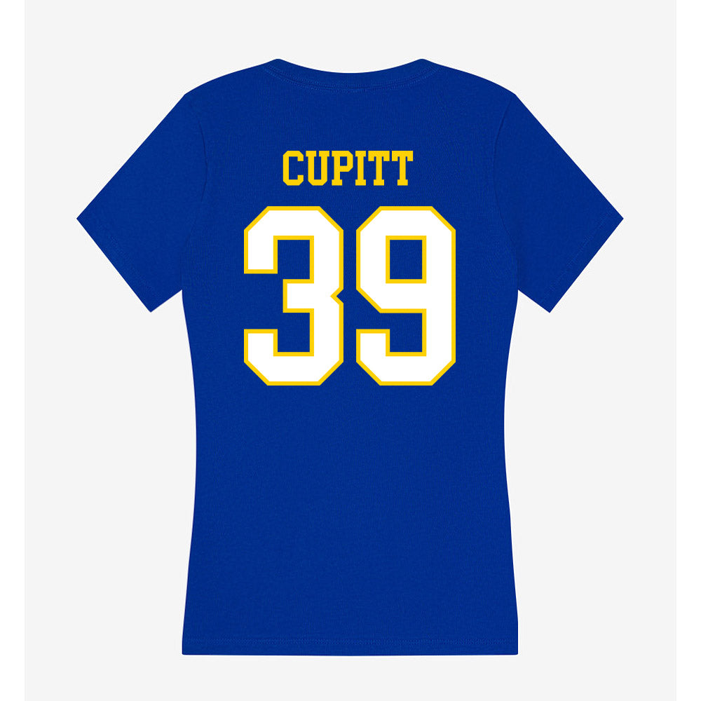 Delaware - NCAA Football : Josh Cupitt - Women's V-Neck T-Shirt-1