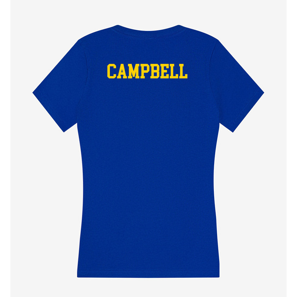 Delaware - NCAA Cheerleading : Macy Campbell - Women's V-Neck T-Shirt-1