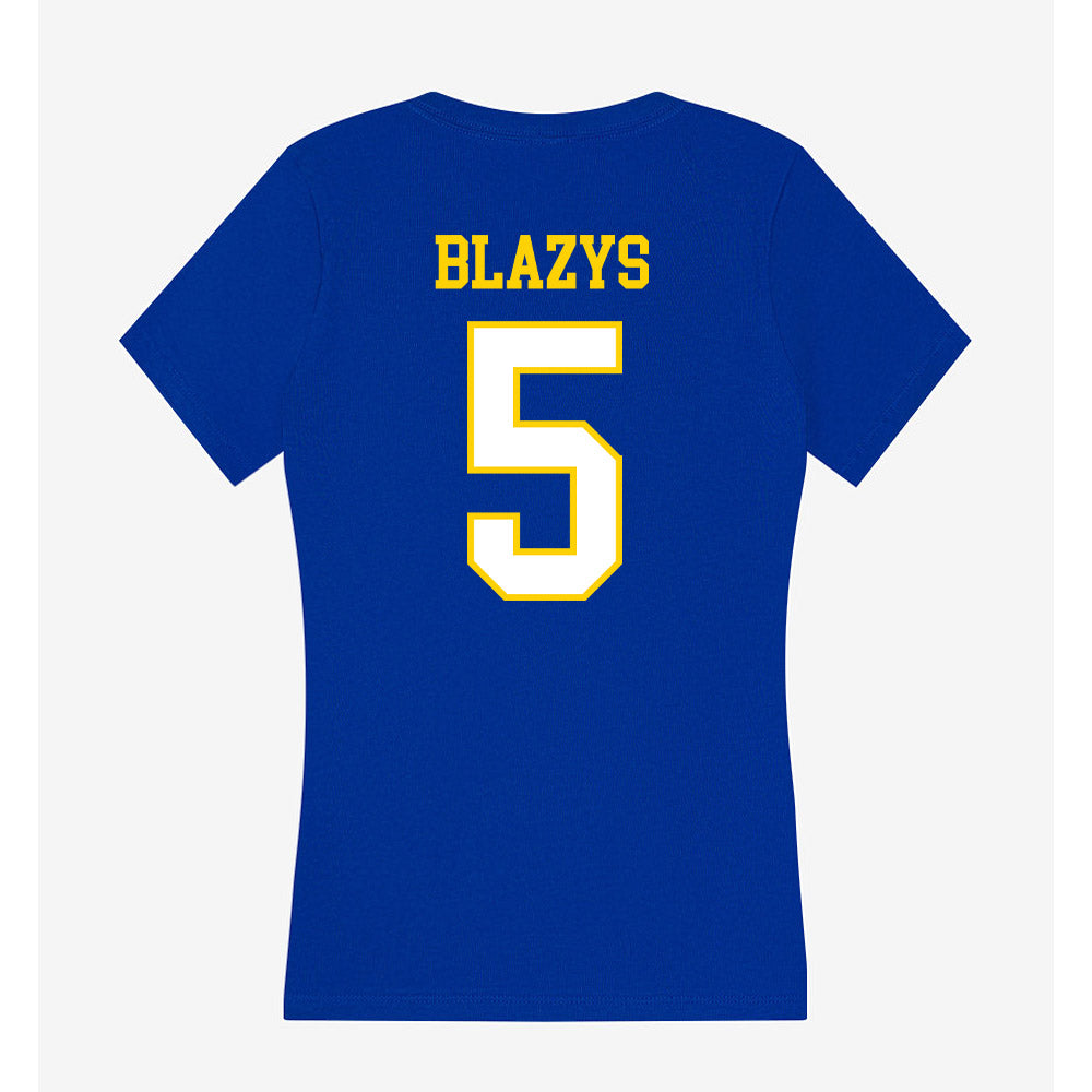 Delaware - NCAA Softball : Caylin Blazys - Women's V-Neck T-Shirt-1