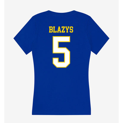 Delaware - NCAA Softball : Caylin Blazys - Women's V-Neck T-Shirt-1