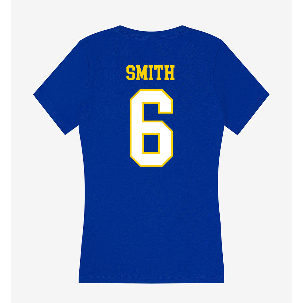 Delaware - NCAA Men's Soccer : Sean Smith - Women's V-Neck T-Shirt-1