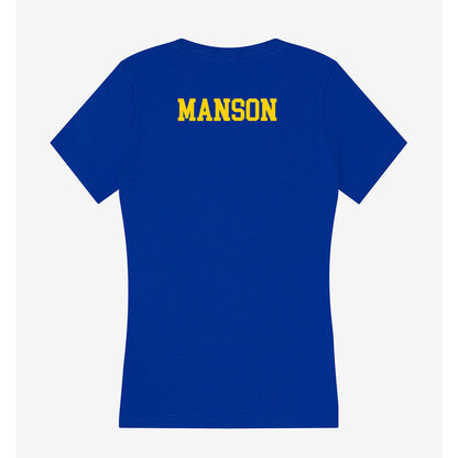 Delaware - NCAA Women's Track & Field : Sara Manson - Women's V-Neck T-Shirt-1