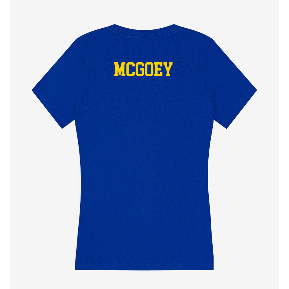 Delaware - NCAA Women's Cross Country : Erin McGoey - Women's V-Neck T-Shirt-1