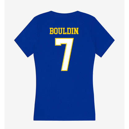 Delaware - NCAA Baseball : Evan Bouldin - Women's V-Neck T-Shirt-1