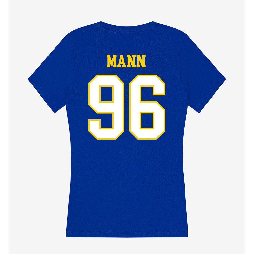 Delaware - NCAA Football : Dylan Mann - Women's V-Neck T-Shirt-1