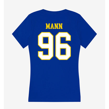 Delaware - NCAA Football : Dylan Mann - Women's V-Neck T-Shirt-1