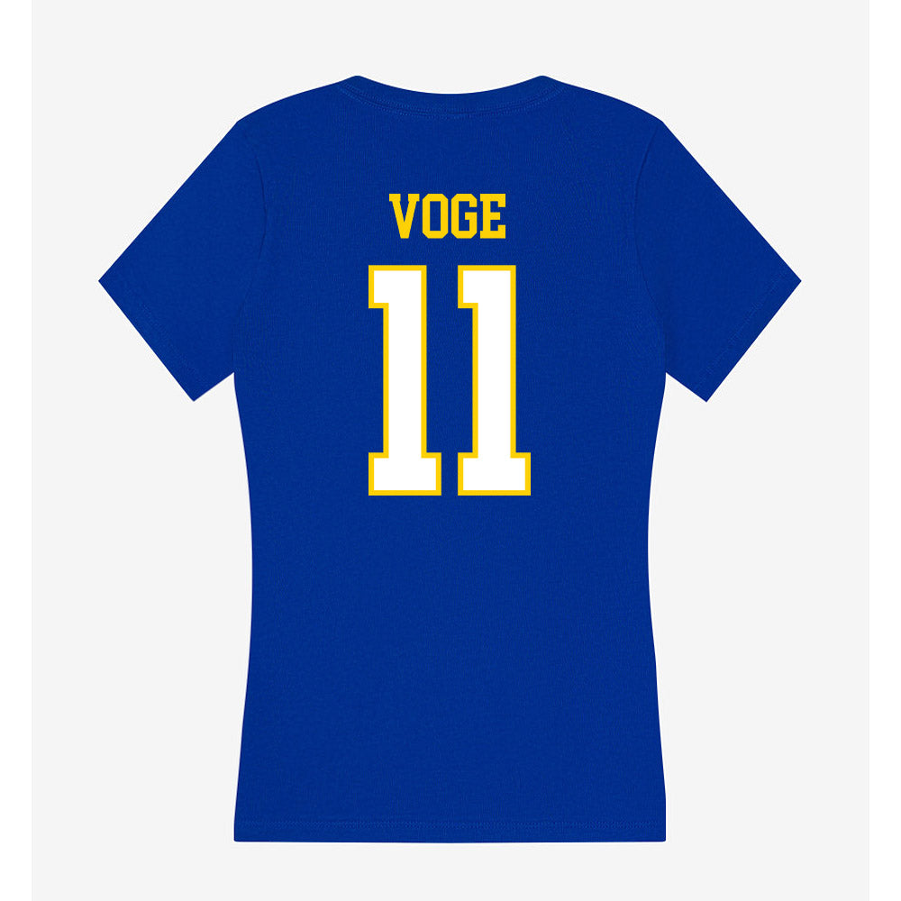 Delaware - NCAA Ice Hockey : Charlie Voge - Women's V-Neck T-Shirt-1