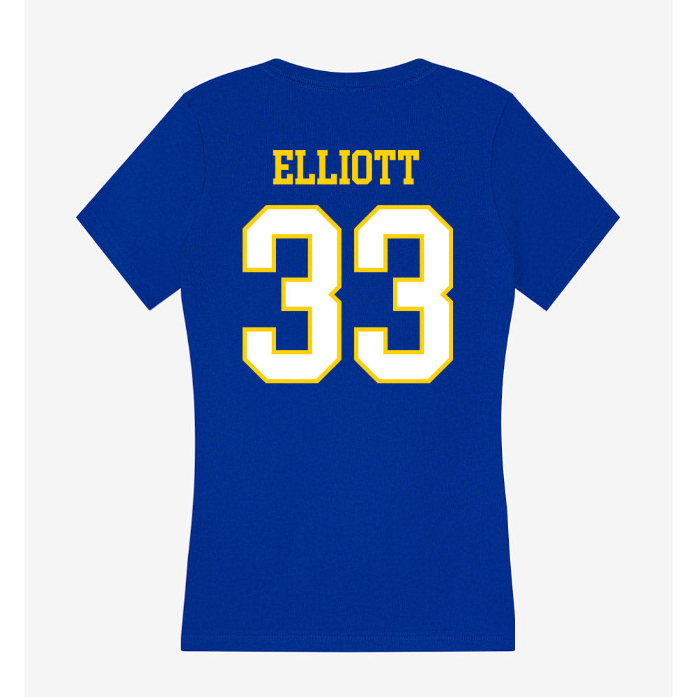 Delaware - NCAA Men's Soccer : JoJo Elliott - Women's V-Neck T-Shirt-1