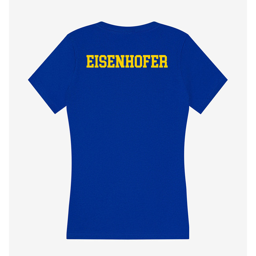 Delaware - NCAA Men's Swimming & Diving : Keagan Eisenhofer - Women's V-Neck T-Shirt-1