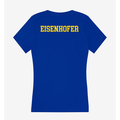 Delaware - NCAA Men's Swimming & Diving : Keagan Eisenhofer - Women's V-Neck T-Shirt-1