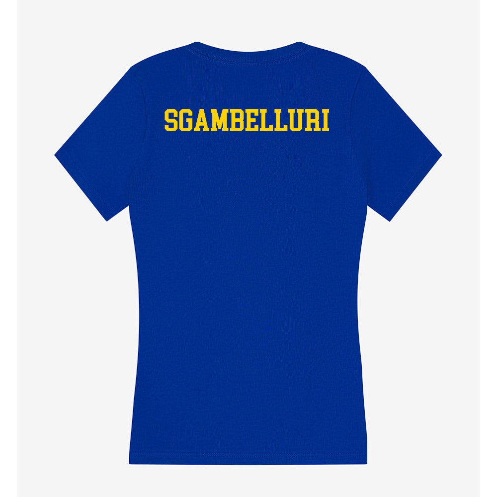 Delaware - NCAA Women's Cross Country : Nina Sgambelluri - Women's V-Neck T-Shirt-1