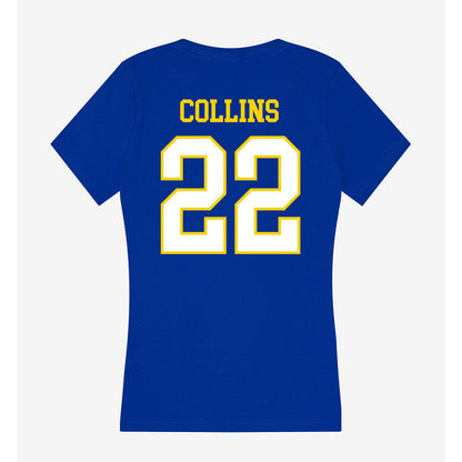 Delaware - NCAA Women's Soccer : Cali Collins - Women's V-Neck T-Shirt-1