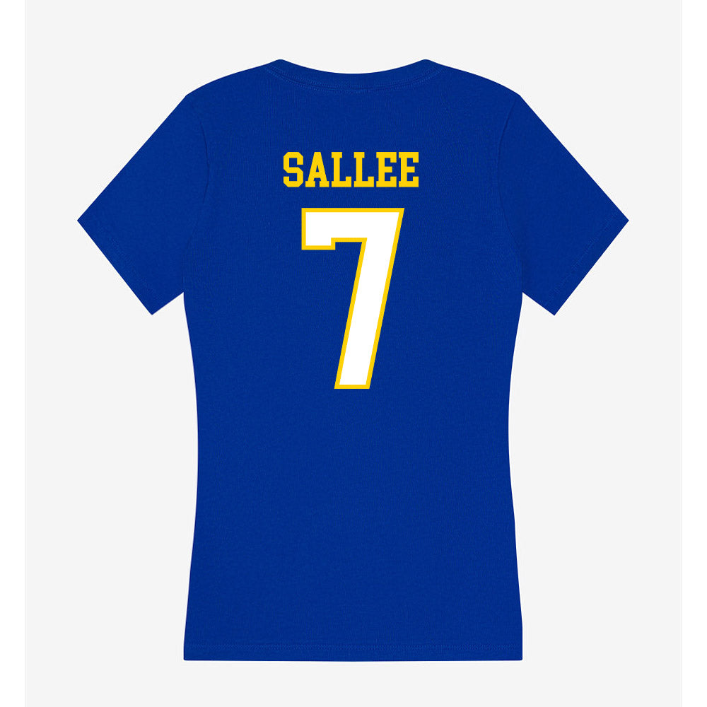 Delaware - NCAA Women's Soccer : Ava Sallee - Women's V-Neck T-Shirt-1