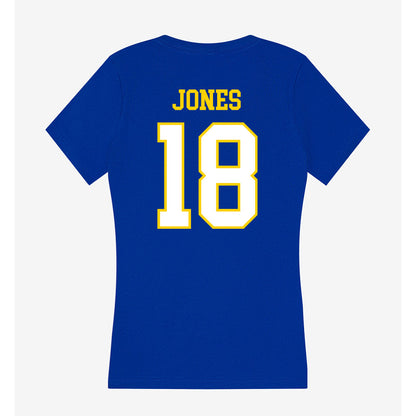 Delaware - NCAA Men's Soccer : Luke Jones - Women's V-Neck T-Shirt-1