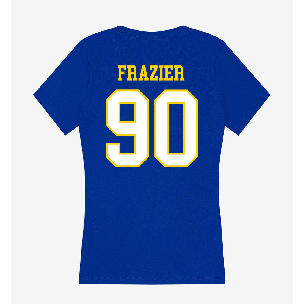 Delaware - NCAA Football : Noah Frazier - Women's V-Neck T-Shirt-1