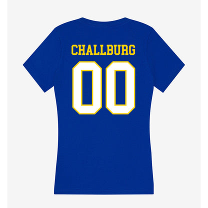 Delaware - NCAA Softball : Karli Challburg - Women's V-Neck T-Shirt-1
