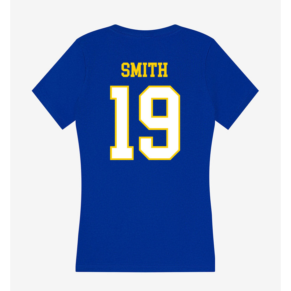 Delaware - NCAA Men's Soccer : Sean Smith - Women's V-Neck T-Shirt-1