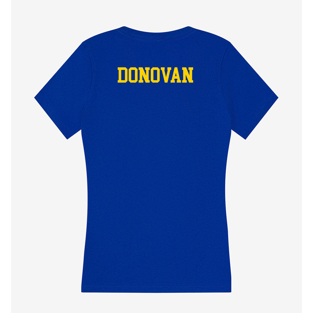 Delaware - NCAA Men's Swimming & Diving : Josh Donovan - Women's V-Neck T-Shirt-1
